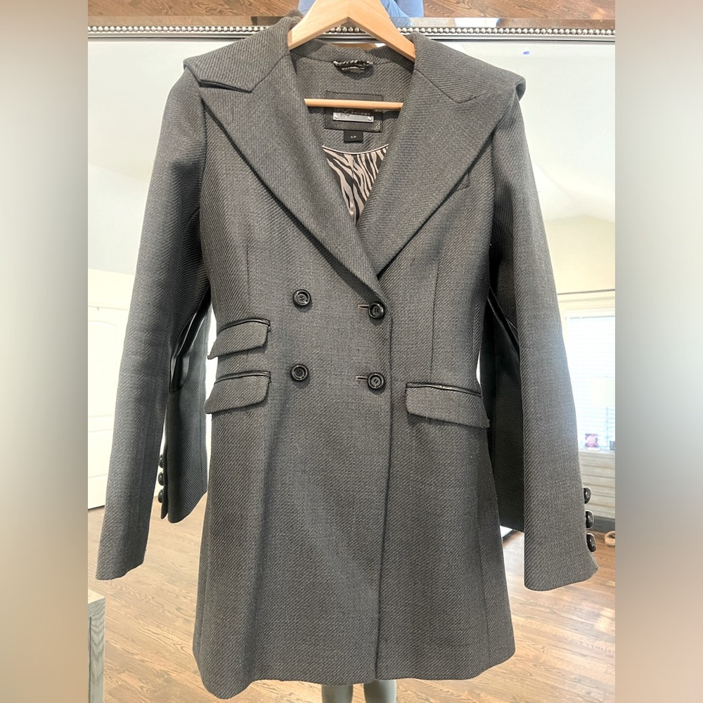 Mackage Coat Grey/Black Size Small